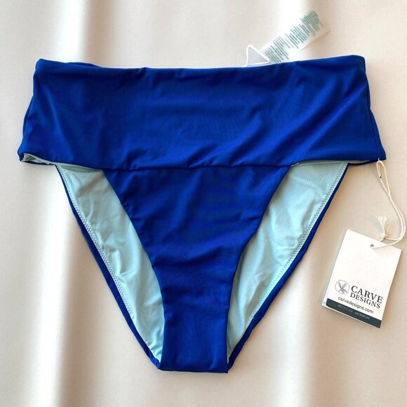 Carve Designs Maisie Swim Bottom Medium M Royal Blue UPF 50 NWT - Picture 2 of 7